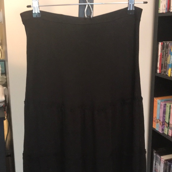 Ann Taylor Loft Black Maxi Ruffle Skirt - Picture 12 of 12